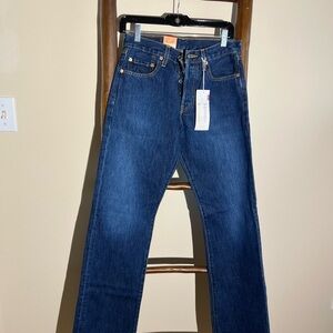 Levi's Dark Blue Straight Jeans